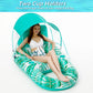 Jasonwell Pool Floats with Canopy - Inflatable Pool Float mature-themed Lounger Floaties Raft Floating Chair for Swimming Pool Lake Water Lounge Float with Cup Holders Beach Pool Party Toys for mature-themeds (Green)