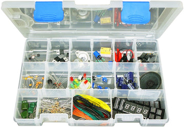 Frey Scientific Basic Electronics Parts Kit, Over 200 Parts