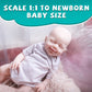 Aisite Unpainted Reborn Baby Dolls Girl - 18 Inch Realistic Silicone Baby Doll, Christmas&Birthday Gifts, Suitable For 3+