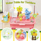 SHXYKZ Water Table for Toddlers 1-3, Water Table for Kids Ages 4-8 with Pump, Play Sink with Running Water, Kitchen Sink for Tod
