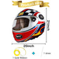 Stcomart 6 Pcs 20 Inch Motor Helmet Balloons For Boys Birthday Party, Race Car Theme Party Supplies