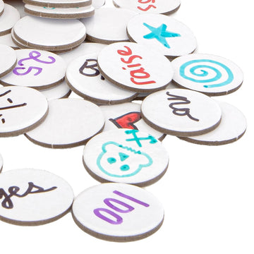 Stellar Factory Dry Erase Tokens - 80 PCS Reusable Cardboard for DIY, Game Design, and RPGs