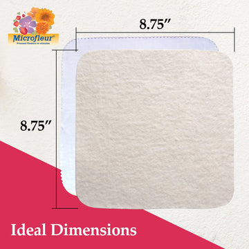 Microfleur - Max Microwave Flower Press Refill Pack - Floral Art Crafting Accessory, Creative Pressing, Diy Handicrafts Creations For Plant Lovers, Replacement Washable Cotton Liners - 9' (23 Cm)