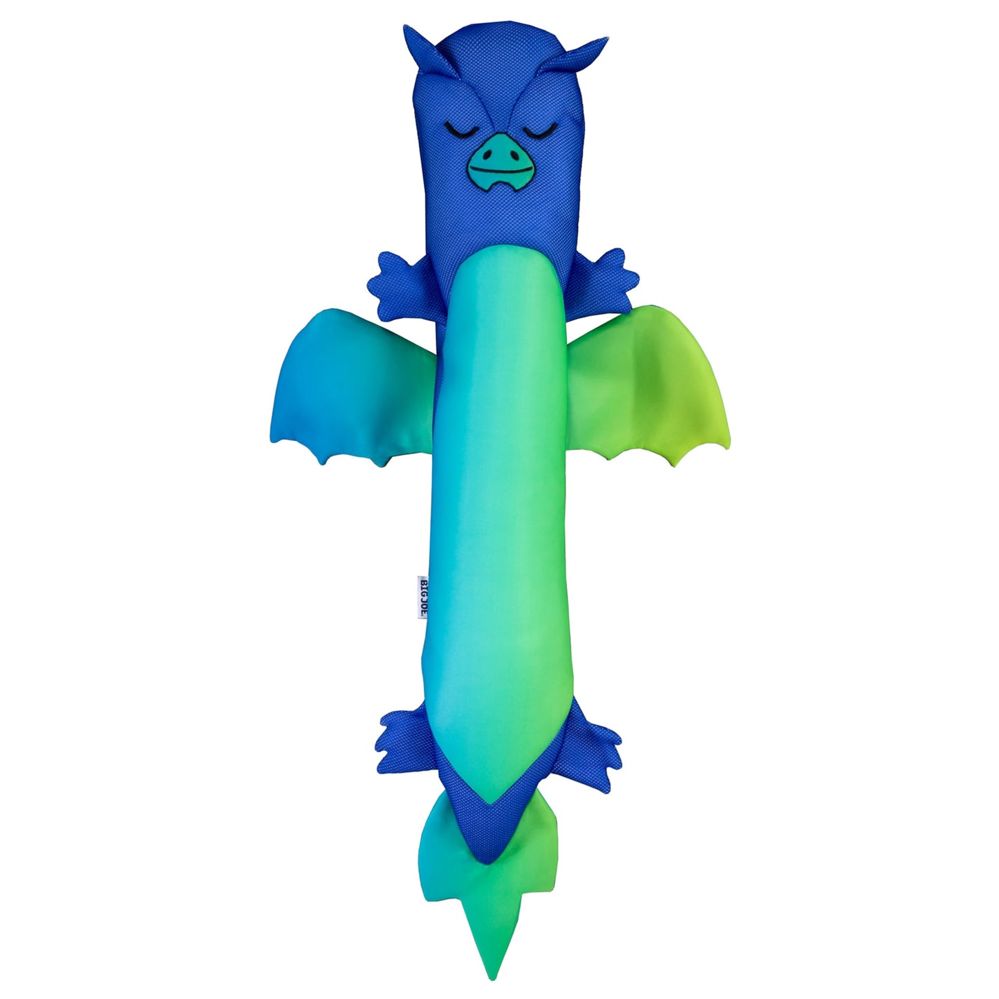 Big Joe Pool Pals No Inflation Needed Animal Floating Pool Toy, Dragon Shape Mesh, Quick Draining Fabric, 4.5 feet