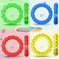 Fidget Toys Sensory Texture Bracelet: 4 Pack Stretchy Tactile Toy For Kids Adults, Classroom Quiet Calm Down Item For Special Ne