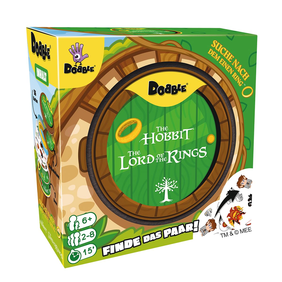 asmodee, Dobble The Lord of the Ring, family game, 2-8 players, 6+ years, 15 minutes, German