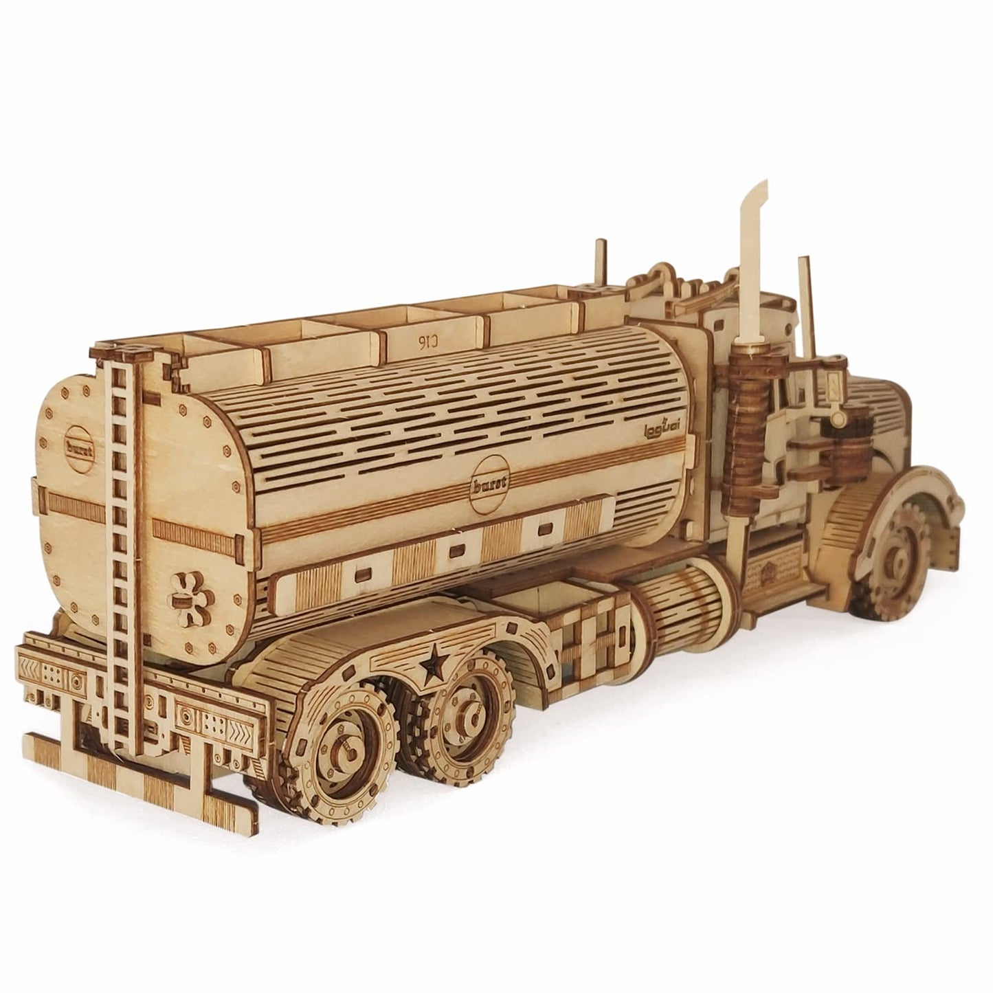 3D Wooden Puzzle - Wood Mechanical Tank Truck Model Kits - Coin Bank Crafts Model - Wooden Stem Diy Brain Teaser Puzzles, Birthday For Kids And Adults Teens Boys Girls