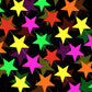 108feet Star UV Neon Garland Hanging Paper Glow in The Dark Glow Party Supplies and Decorations Glow in The Dark Blacklight Reac