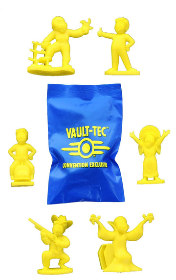 Toynk Fallout Nanoforce Blind Bag - Exclusive 2019 E3 Yellow Vault Boy Collectible Figure - Each Pack Contains 1 Rare Fallout Collectible - 2 Inches Tall