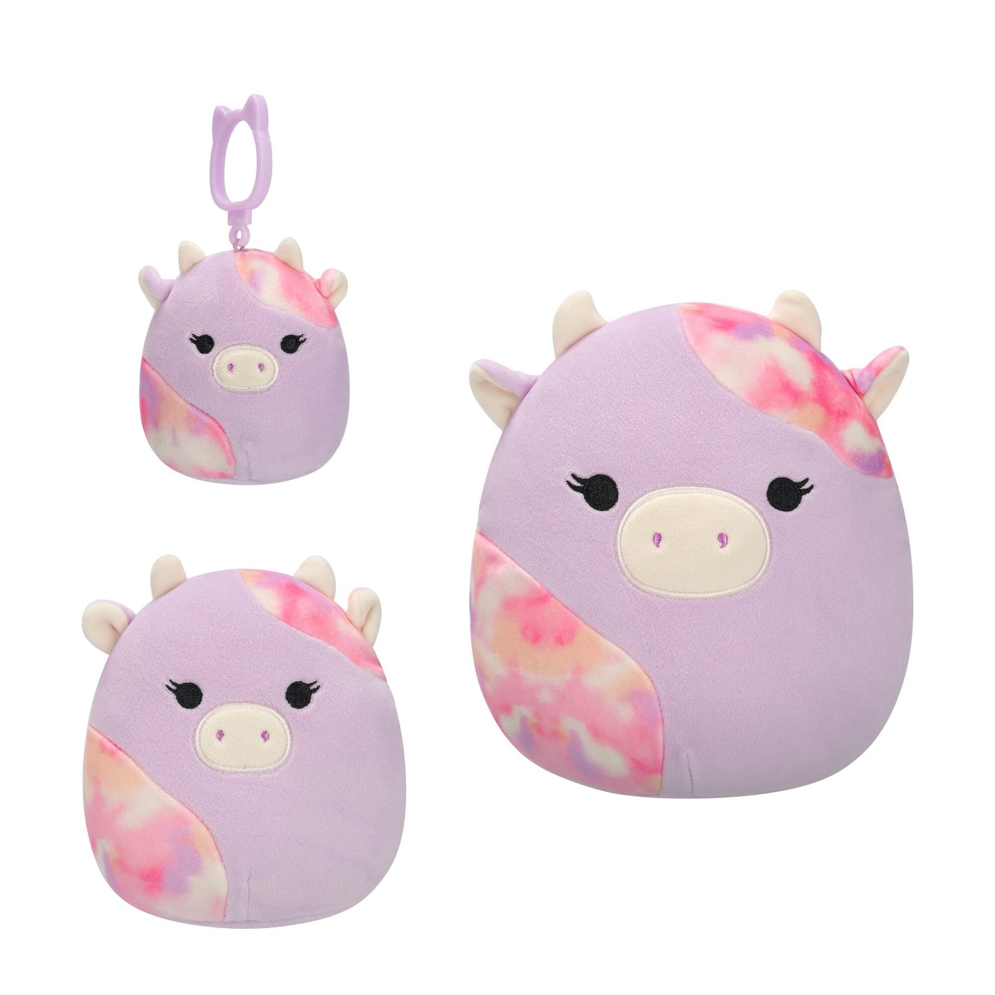 Squishmallows Original Suri Sunset Cow Plush 3-Pack - 3.5in, 5in, 8in - Multi - Model SQCR06867