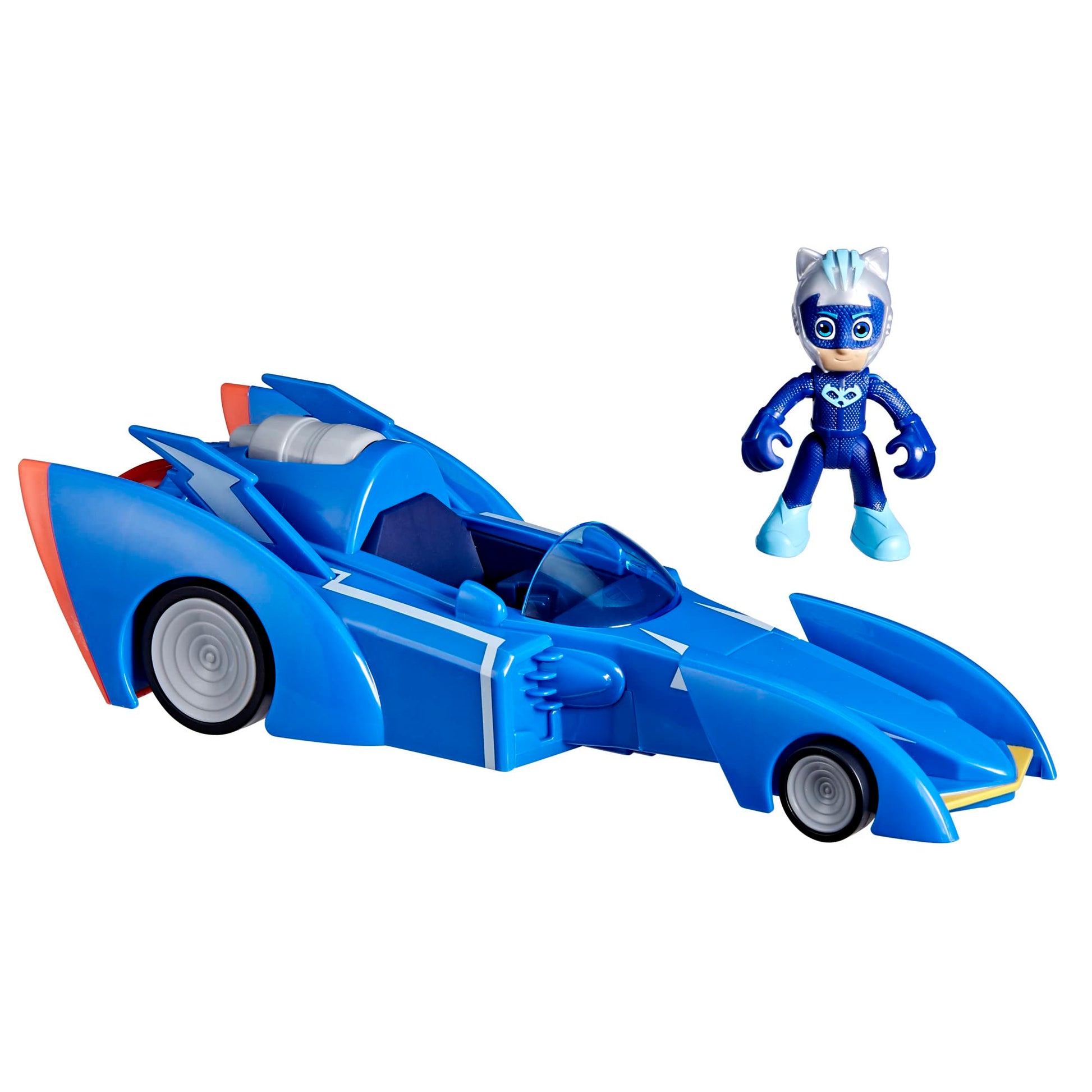 PJ Masks Power Heroes Cat Racer, Toy Car with Lights and Sounds, Preschool Toys for Boys and Girls 3 Years and Up