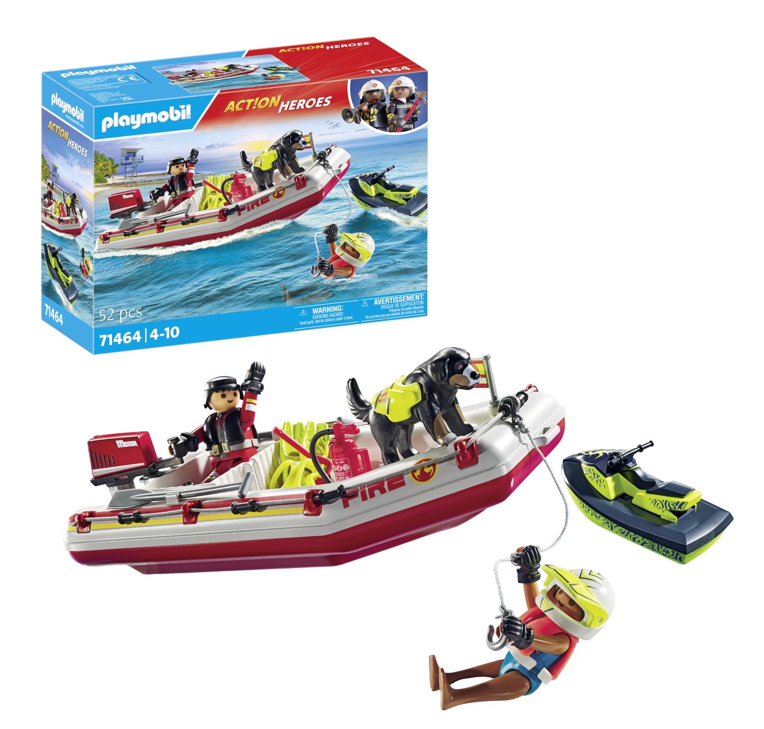 Playmobil Fireboat With Aqua Scooter