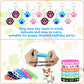 122Pcs Dog Party Favors Gift Set for Kids Dog Birthday Party Supplies Include 12 Dog DIY Face Stickers 12 Dog Bags 12 Keychains