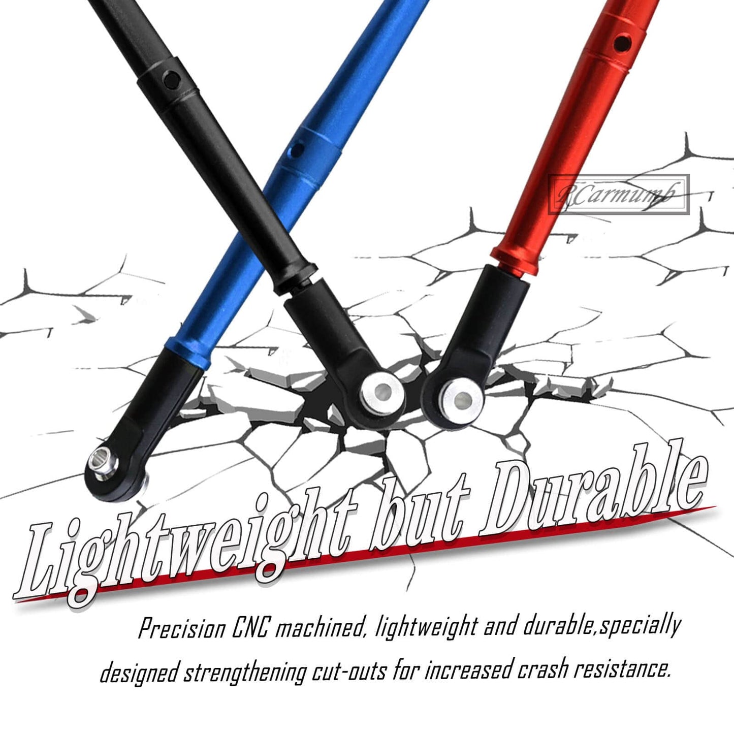 Rcarmumb RC Aluminum Turnbuckles Upgrades Part for ARRMA 1/8 Kraton 6S BLX Outcast 6S BLX Talion 6S BLX,5PCS Alloy Aluminum Turn