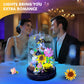 ZQJKLE Flower Bee Bouquet Building Blocks with LED String Light, Bee Flowers Botanical Collection, 588 Pcs Mini Bricks Toy for B