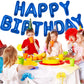 Pigetale 16 Inch Royal Blue Happy Birthday Balloon Banner, 13Pcs Letters With Aluminum Foil Inflatable Decorations, Unisex Party