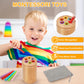 Montessori Toys For 1-3 Year Old, Travel Toys For Toddlers Wooden Color Sorting Toys For 18+ Month Old Boys Girls Learning Gifts