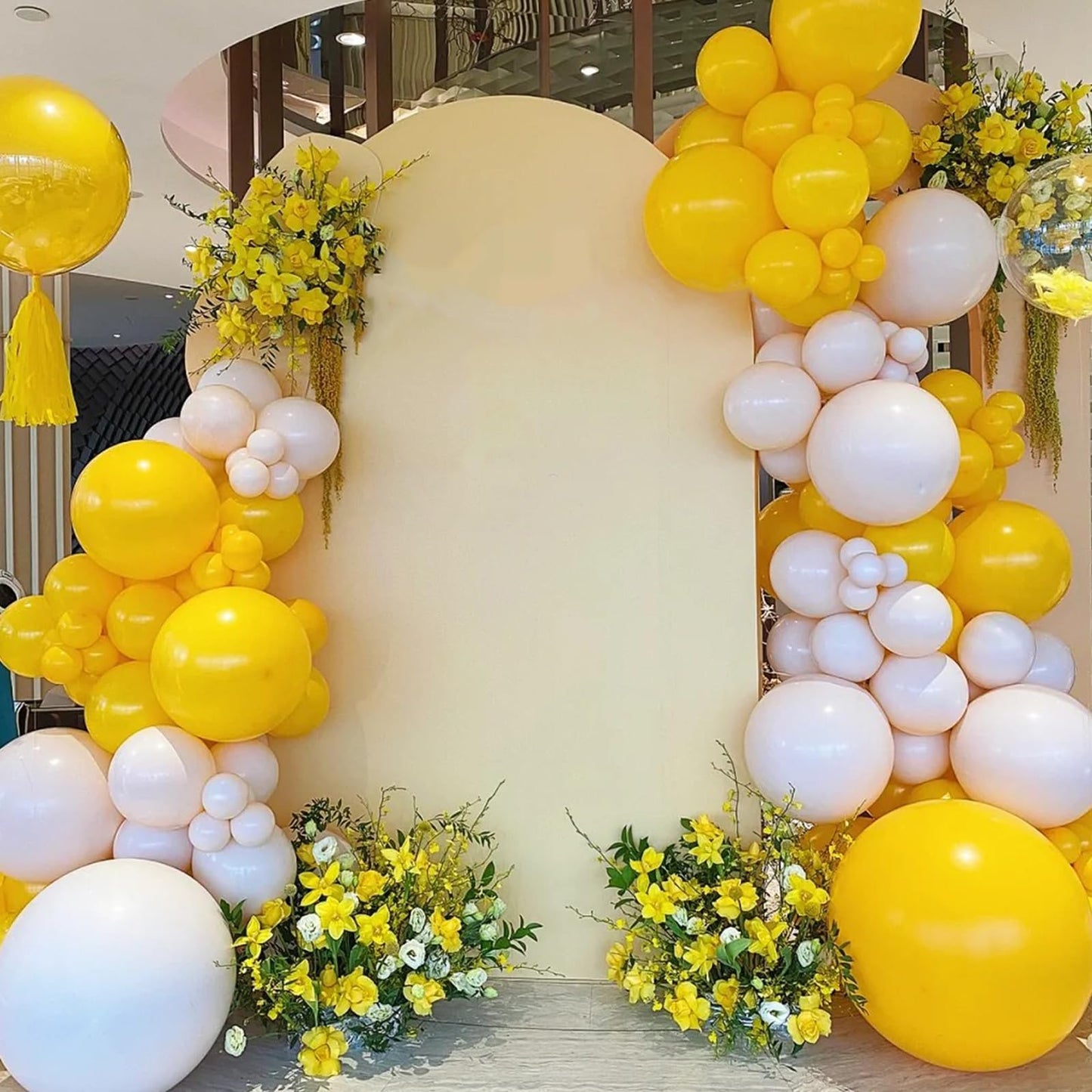Voircoloria Lemon Yellow Balloons, 66Pack 12Inch Mustard Yellow Latex Party Balloons For Birthday Baby Shower Graduation Wedding