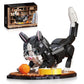 Tuxedo Cat Building Blocks Cute Animal Sets  Compatible with Lego Cats for mature-themed  Gift for Kids and mature-themeds  Boys and Girls Animal Lovers (1200PCS)