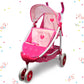 Baby Doll Stroller Anivia Twin Doll Stroller Heart Design Birthday Gifts For Toddlers And Girls Baby Doll Double Stroller, 1:1 Foldable Double Doll