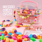 NEXBOX Girls Crafts Jewelry Making Kit - Pop Beads Toys Set, Small, Pink, Model 6148 for Kids Age 3-6, Ideal Birthday Gift