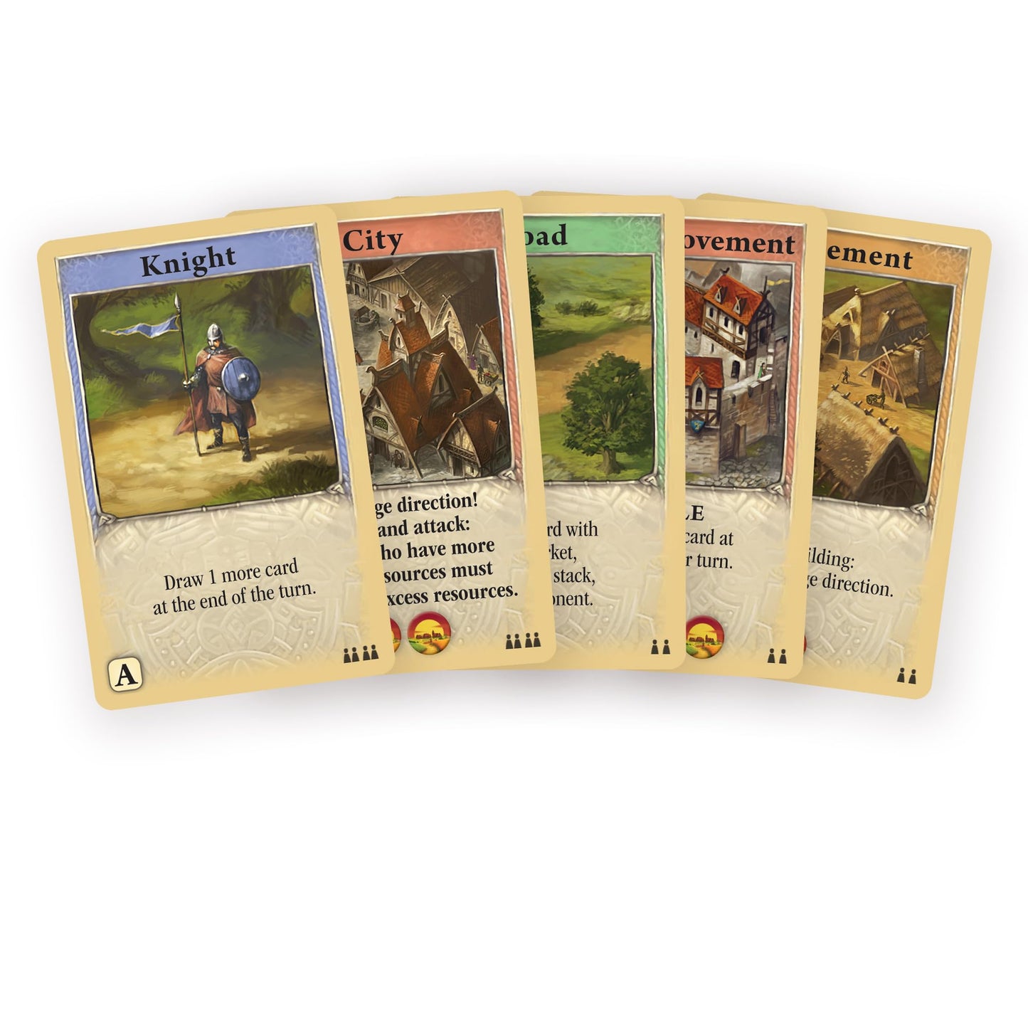 CATAN The Struggle Card Game | Strategy Card Game for 2-4 Players | Ages 10+ | Orange | Small | Model CN3142