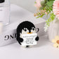 Boxob Mini Funny Positive Penguin, 2.6 Inch Cute Knitted Penguin Toy With Positive Card Positive Penguin Crochet Doll Cheering Gift For Family Friends Encouragement Party Decoration(Black)