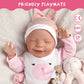 Babeside Lifelike Reborn Baby Dolls - 20-Inch Sweet Smile Real Life Realistic-Newborn Full Body Vinyl Sleeping Baby Girl With Toy Accessories Gift Set For Kids Age 3+