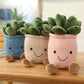 Evlooe 3Pcs Succulents Plush Toy, Cute Succulents Plushies, Stuffed Potted Plants Plush Doll, Soft Plush Succulent Gifts For Kid