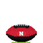 Foco Nebraska Cornhuskers Ncaa 3D Brxlz Football Puzzle 1Z