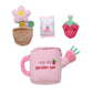 4 Piece Plush My First Garden Play Set With Sensory Toys For Baby, Pink, 6 Inch