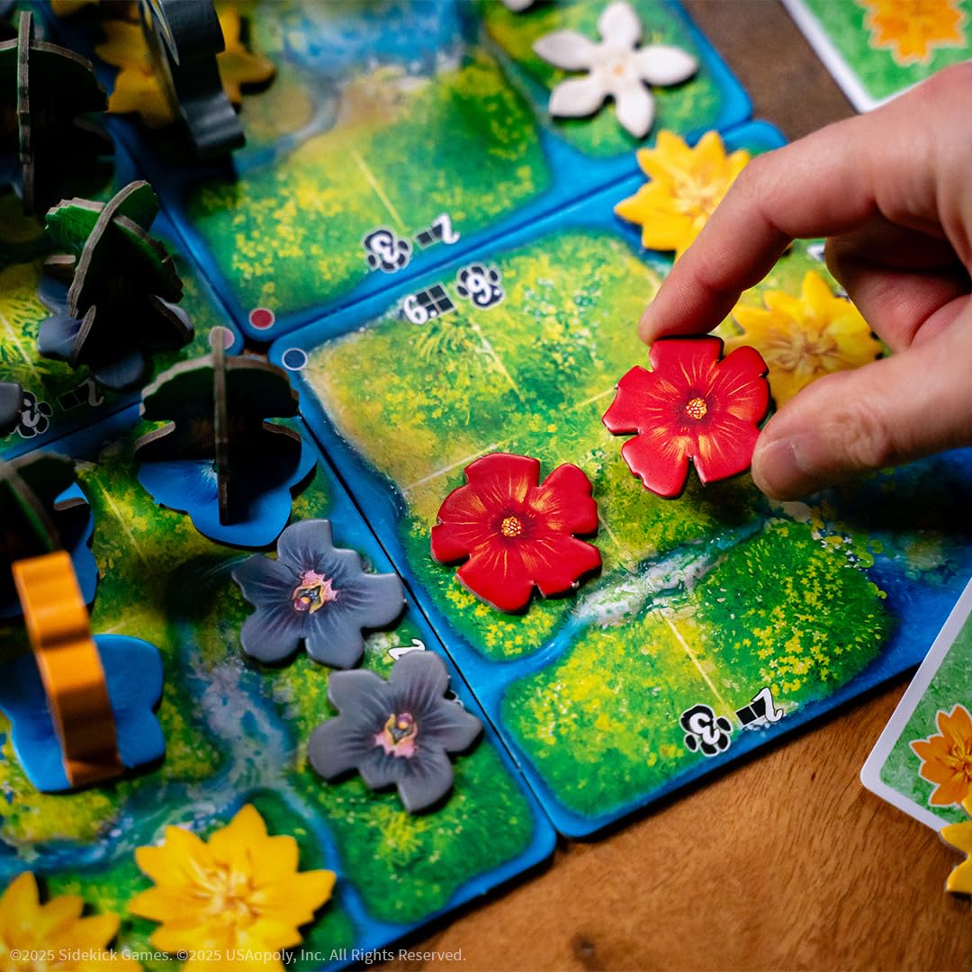 Hutan Board Game  Strategic Tile Placement Game for Families & mature-themeds  Eco-Themed Strategy Game  Grow Trees  Attract Wildlife  Solo & Multiplayer 1-4 Players From Designers of Heat: Pedal to the Metal