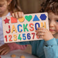Azufemos Personalized Name Puzzle For Kids, Personalized Baby Gifts Name Puzzles For Toddlers 1-3, 1St Birthday For Girls & Boys