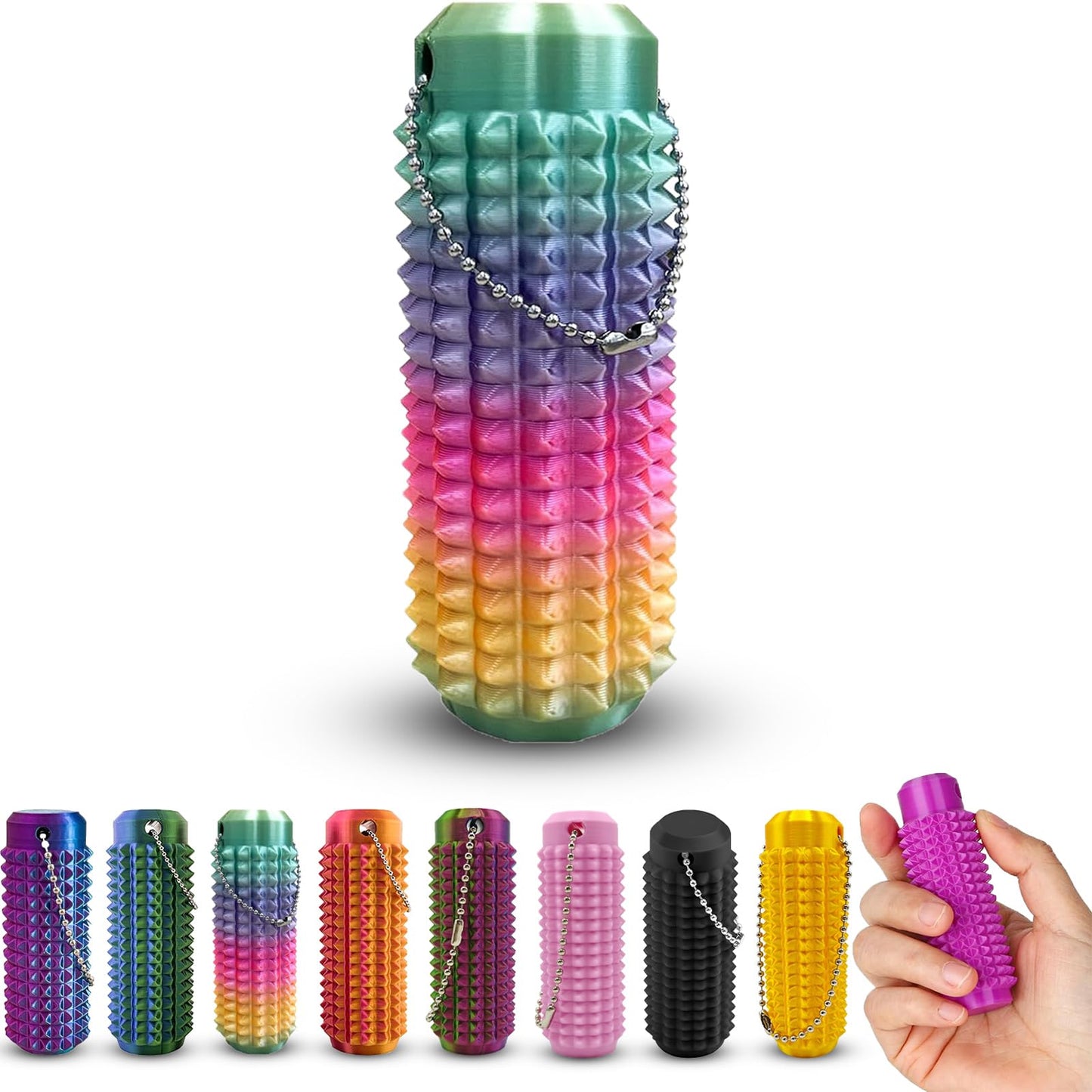 Little Ouchies Pain Stim Fidget Keychain, Anxiety Relief Pain Stim Bumpy Fidget Pain Stim Fidget Toys Novelty Gifts for Friends