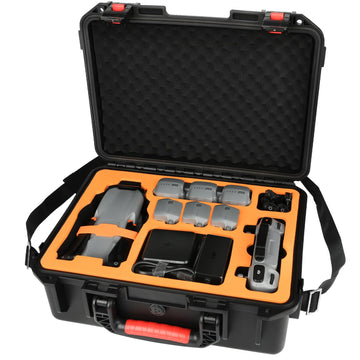 YETEETH Hard Case for DJI Air 3 - Waterproof, Pressure Resistant, Fits DJI RC 2/RC-N2, Black, Model I001