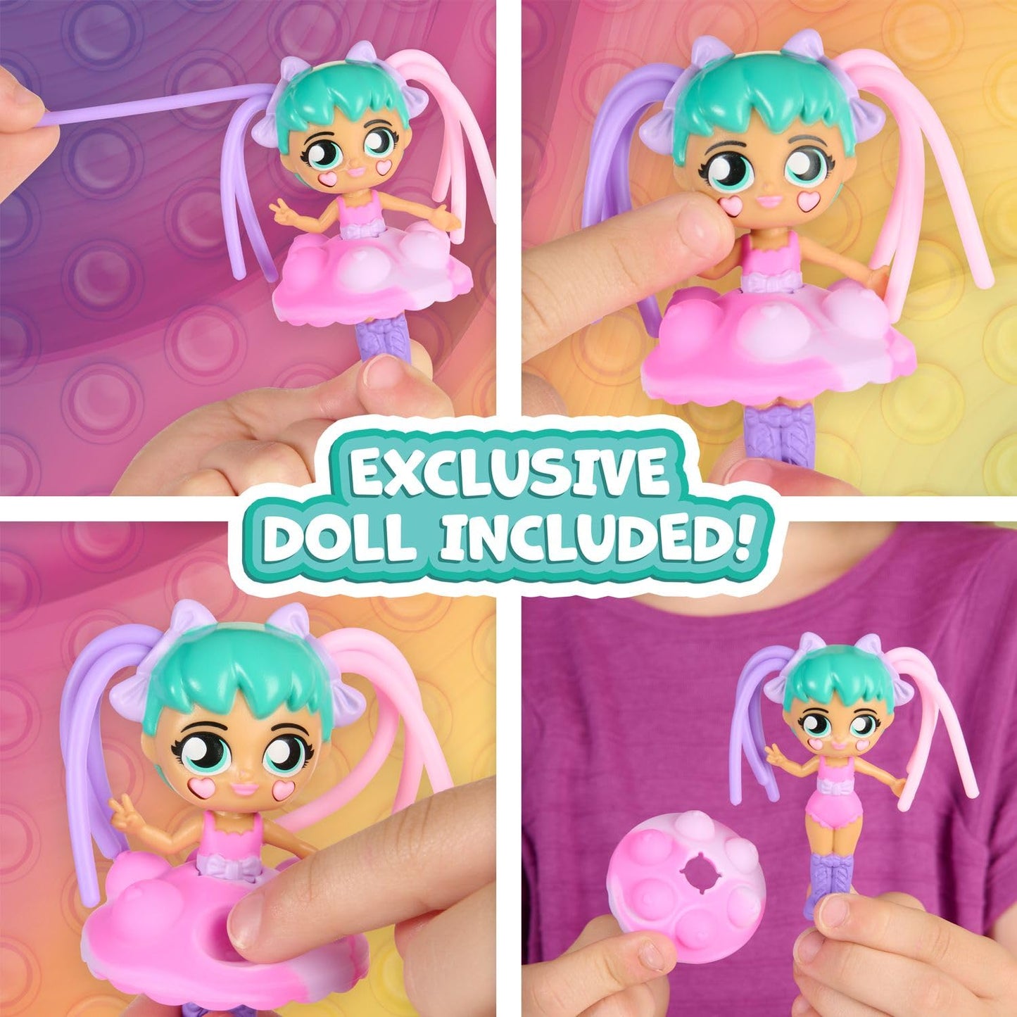 Fashion Fidgets Fashion Show Playset - 2-in-1 Runway & Trading Board with Exclusive Doll - Multicolored - Model 1487