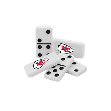 Masterpieces Nfl Kansas City Chiefs, Double Six Collector Edition Dominoes Game, For Ages 3+