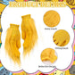 Jchrmers 4Pcs Funny Storybook Character Costume Yellow Clothing Red Top Hat Yellow Gloves For Reading Across America Day (S)