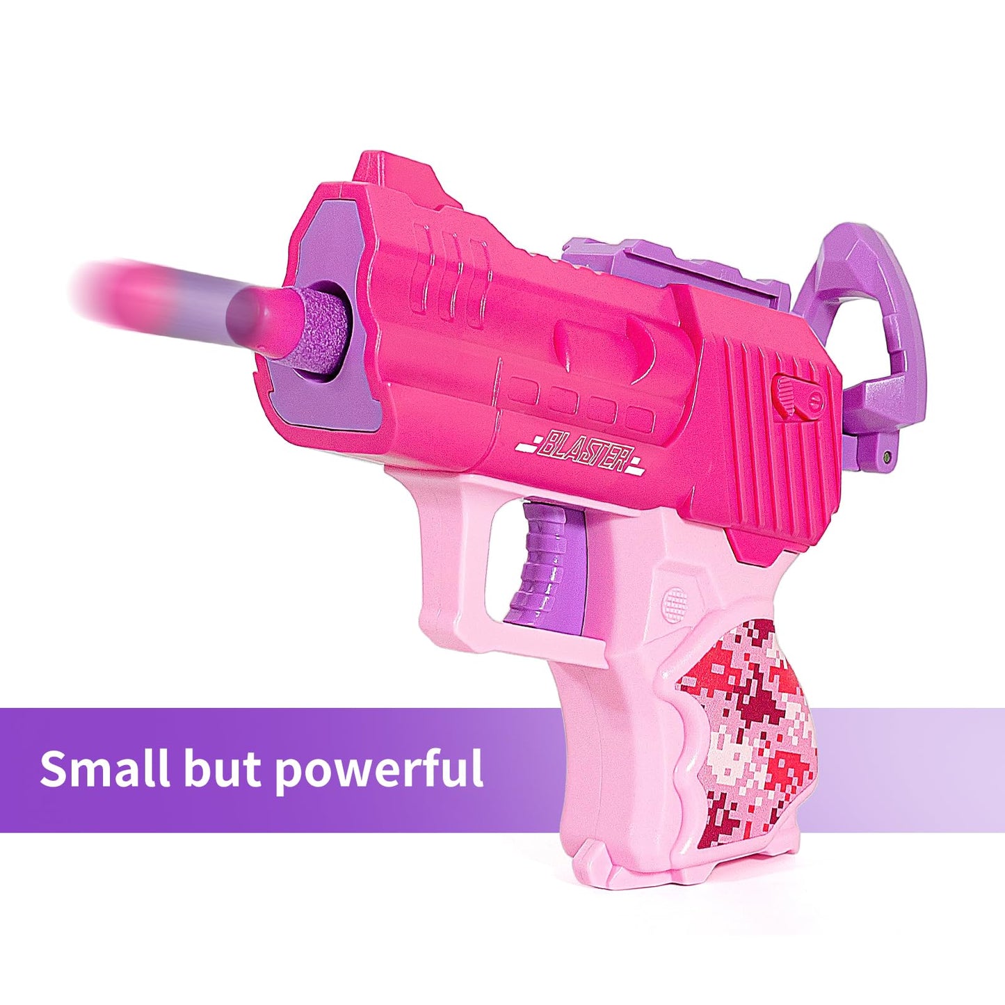 Hely Cancy Girls Tactical Vest Kit - Medium Pink Blaster Compatible with Nerf Rebelle N-Strike, Model NF-V12, Durable Plastic