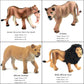 Funshowcase African Jungle Animals Toy Lions Figure Realistic Plastic Figurine Playset Lot 13-Piece