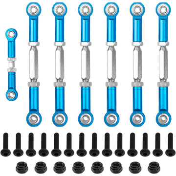 Vgoohobby Aluminum Adjustable Turnbuckles Rod Camber Links Steering Linkage Pull Rod Tie Rod Compatible With Traxxas 1/10 Slash