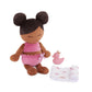 Lullababy - 14-Inch Water-Safe Bath Doll - Warm Skin Tone & Dark-Brown Hair - Toddler Bath Toys - Towel & Bath Ducky Accessories