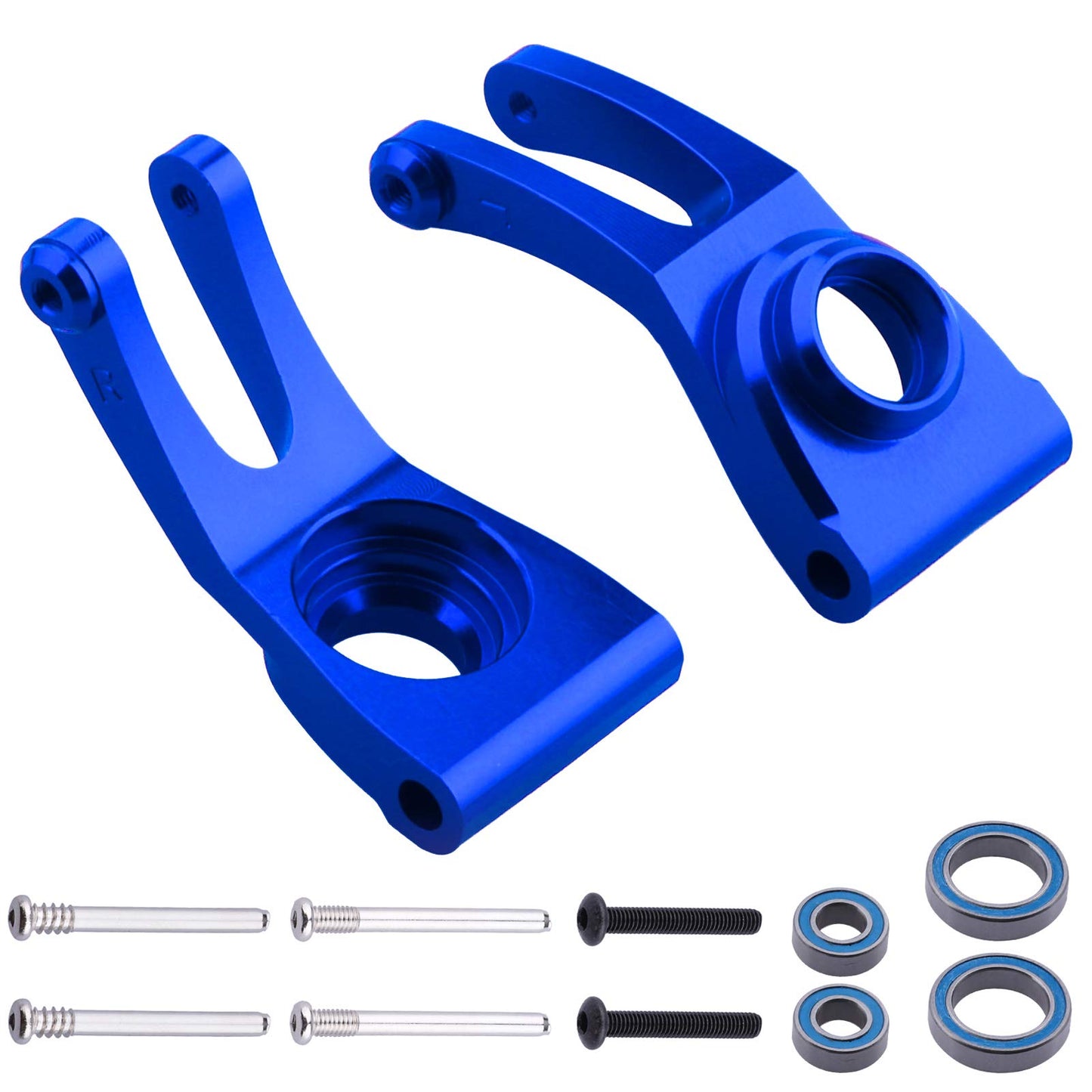 HobbyPark Aluminum Rear Hubs for Arrma 1/10 Granite 4X4,Typhon, Big Rock, Senton, Replacement of AR330467,Option Parts (Navy Blu