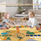 Dinosaur Eggs Dig Kit Toys - 12 Dino Fossil Eggs Excavation Kit W Play Mat For Kids Easter Party Favor Basket Stuffers Stem Toy