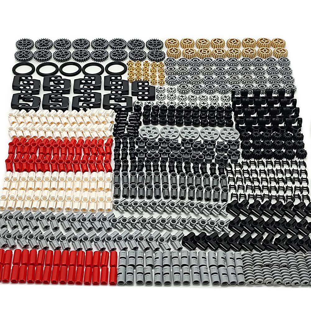 Dspitwod Technical Gears Axle Pin Connectors - Gear Chain Connectors Technical Parts Set Stem Building Brick Toy Gift For Kids 8 10 12 Years