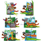 Zocita Baby Soft Animal Tails Activity Cloth Book With Crinkle Fabric, Jungly Tails