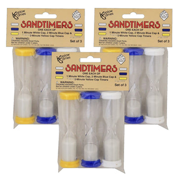 Koplow Games Kop11698-3 Time Management Sandtimer Combo - 3 Each
