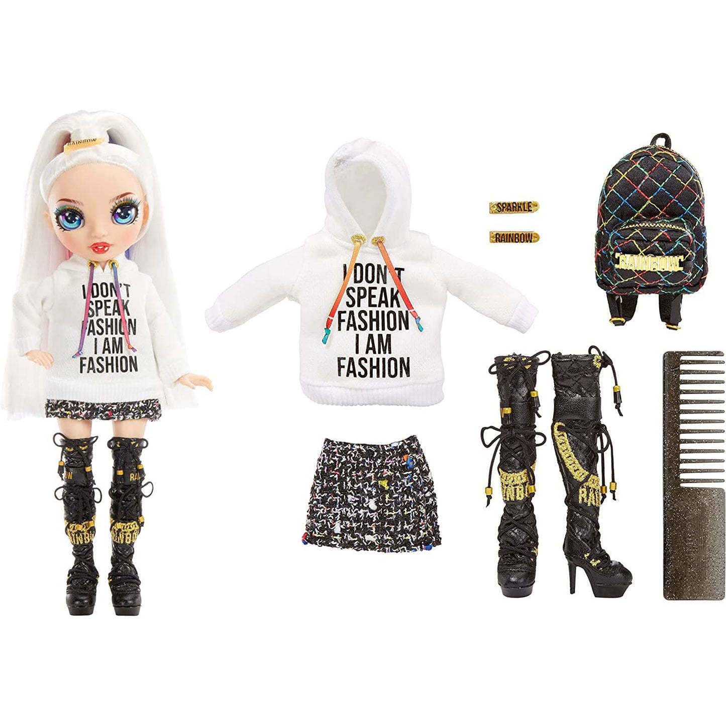 Rainbow High 9" Amaya Raine Fashion Doll with Accessories - Multicolor, Posable, Model 582953PEUC, Ideal Gift for Kids Ages 6-12