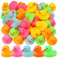 100 Pack Multicolor Mini Rubber Duck Bath Toy Colored Little Ducks