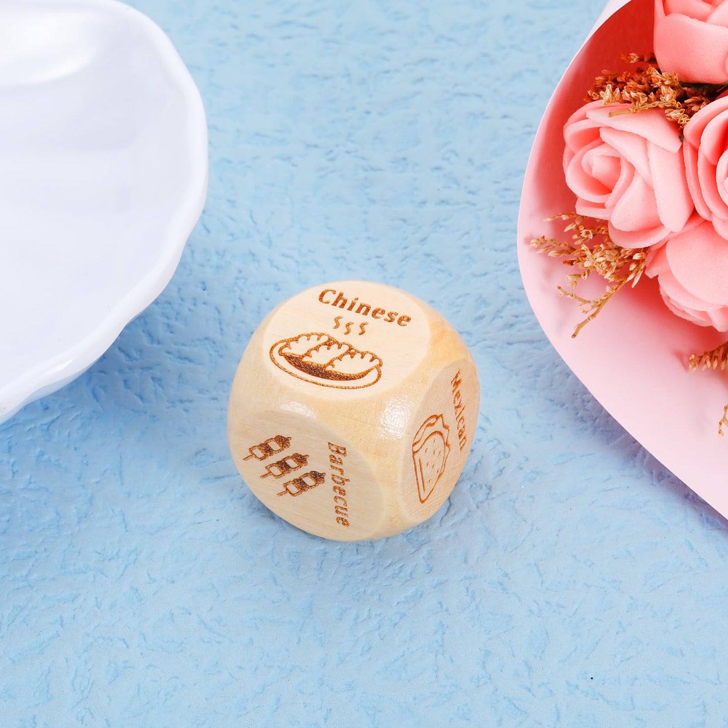 White Elephant Gifts For Adults, Food Decision Dice, Ccouple Gifts For Boyfriend Girlfriend, Matching Couple, Anniversary Valent